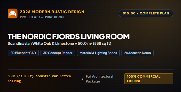 The Nordic Fjords Living Room
