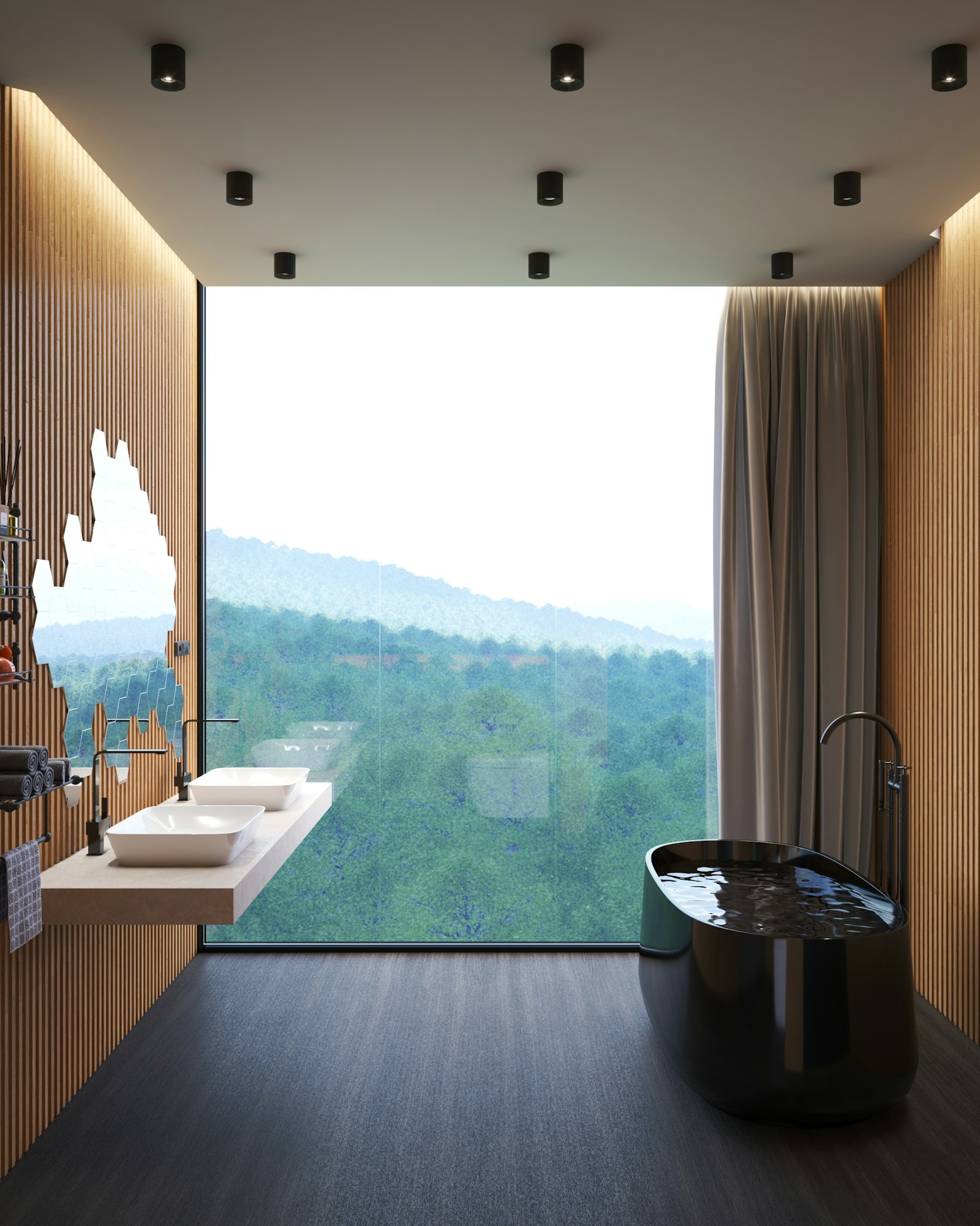 The Modern Desert Sanctuary Bath Real Interior